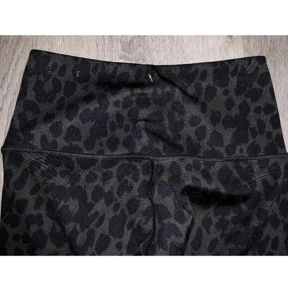 Lot of Victoria's Secret Leopard Print Leggings Size 2 Dark Green Black Cheetah - Picture 10 of 11